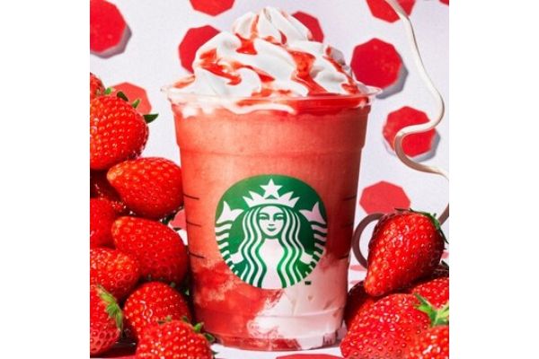 スタバ新作いちごフラペチーノごろッと
