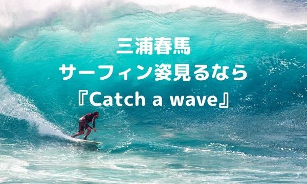 三浦春馬のサーフィン映画は Catch A Wave 無料で見る方法は ジャニヲタすぎて家族に引かれる母ブログ