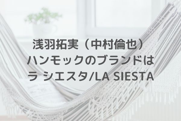 恋あた6話の浅羽拓実 中村倫也 自宅のハンモックのブランドはラ シエスタ La Siesta 動画画像や値段も みーよんらいふ